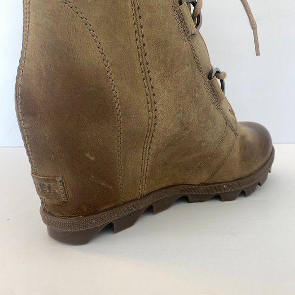 Sorel Ash Brown Joan of Artic Wedge II Boots - Picture 15 of 16